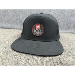 Melin Trenches Hydro Hat Cap Snap Back Mens XL Black 100 Anniversary Patch